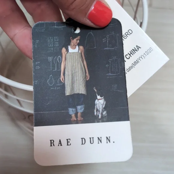 BRAND NEW WITH TAGR Rae Dunn White Wire Tools Basket - Picture 3 of 3